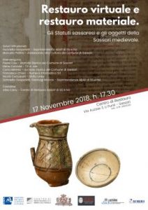 Restauro virtuale e restauro materiale. Locandina